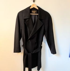 KRISTEN BLAKE Black Trench coat, retro